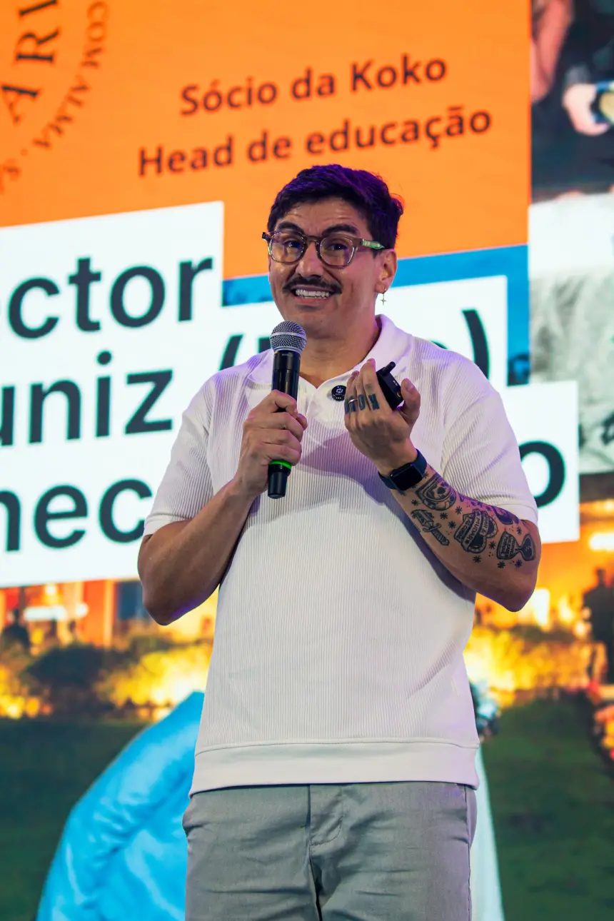 Hector no palco: Sócio da Koko e Head de educação